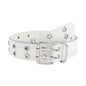 Leather Belt Y2K Punk Rivet Studded Waist Strap for Women Jeans Gothic