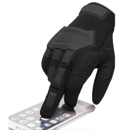 Tactical Screen Motorcycle Gloves Full Finger Breathable Knuckle Protection