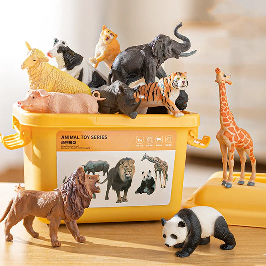 Baby Plant Recognition Educational Animal Figures Lion Tiger Elephant Giraffe