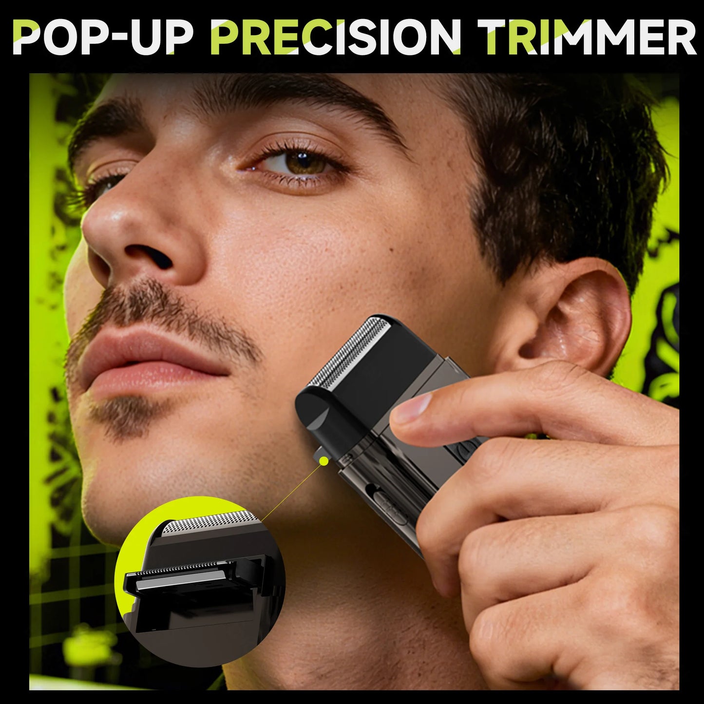 Compact Foil Shaver with Pop-up Trimmer Type-C Charging 7000RPM Men
