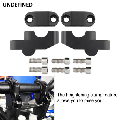 22mm 25mm 28mm Motorcycle Handlebar Riser Extension Back Moved For BMW Honda ATV