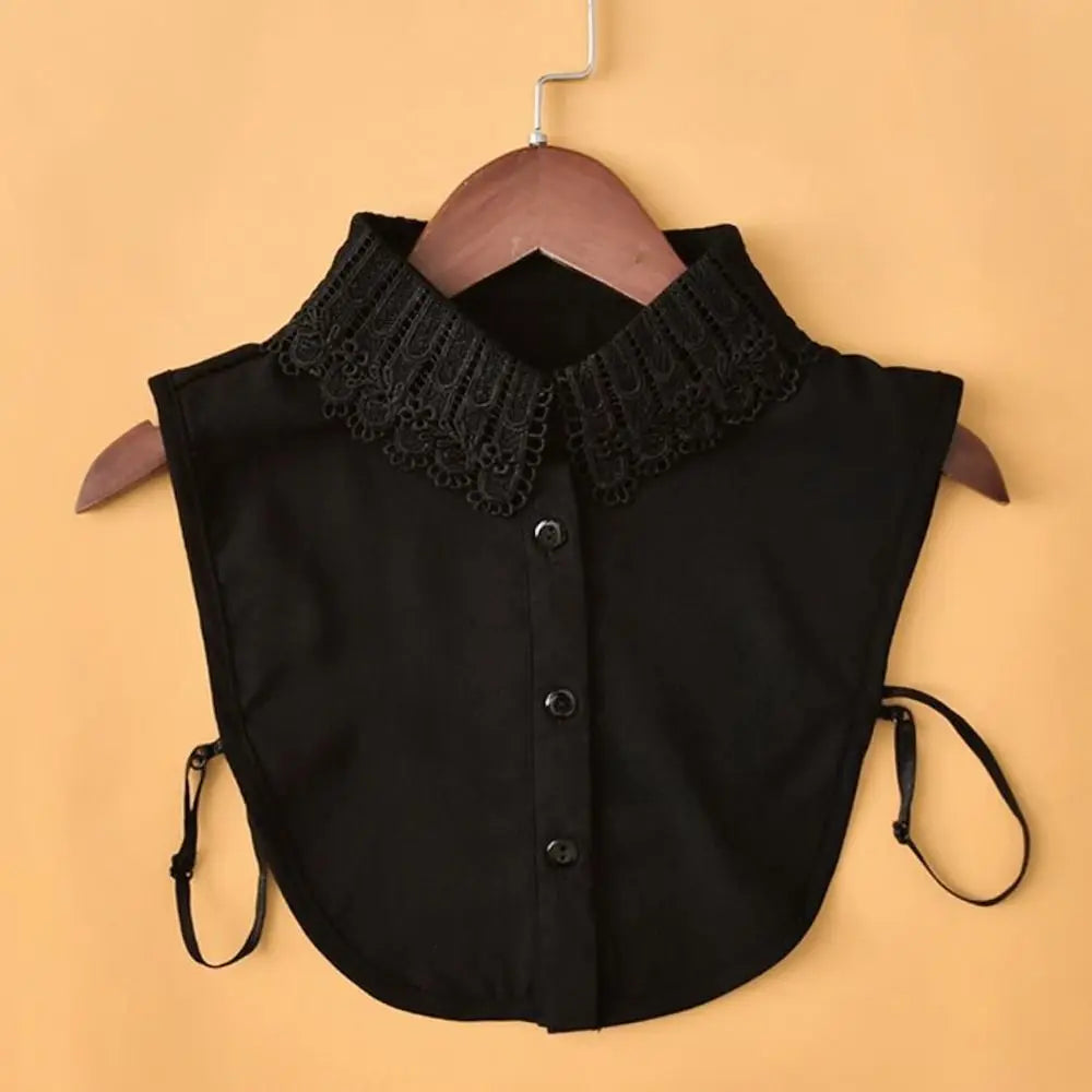 Shawl Wrap Lace Fake Collar Detachable Women Girls Lapel Half Shirt