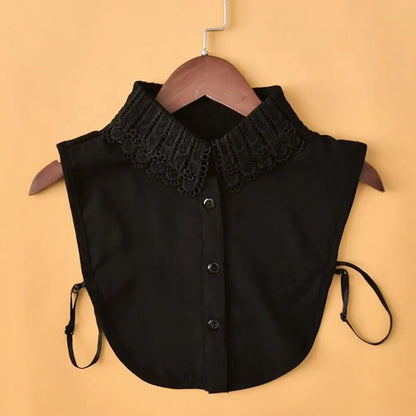 Shawl Wrap Lace Fake Collar Detachable Women Girls Lapel Half Shirt