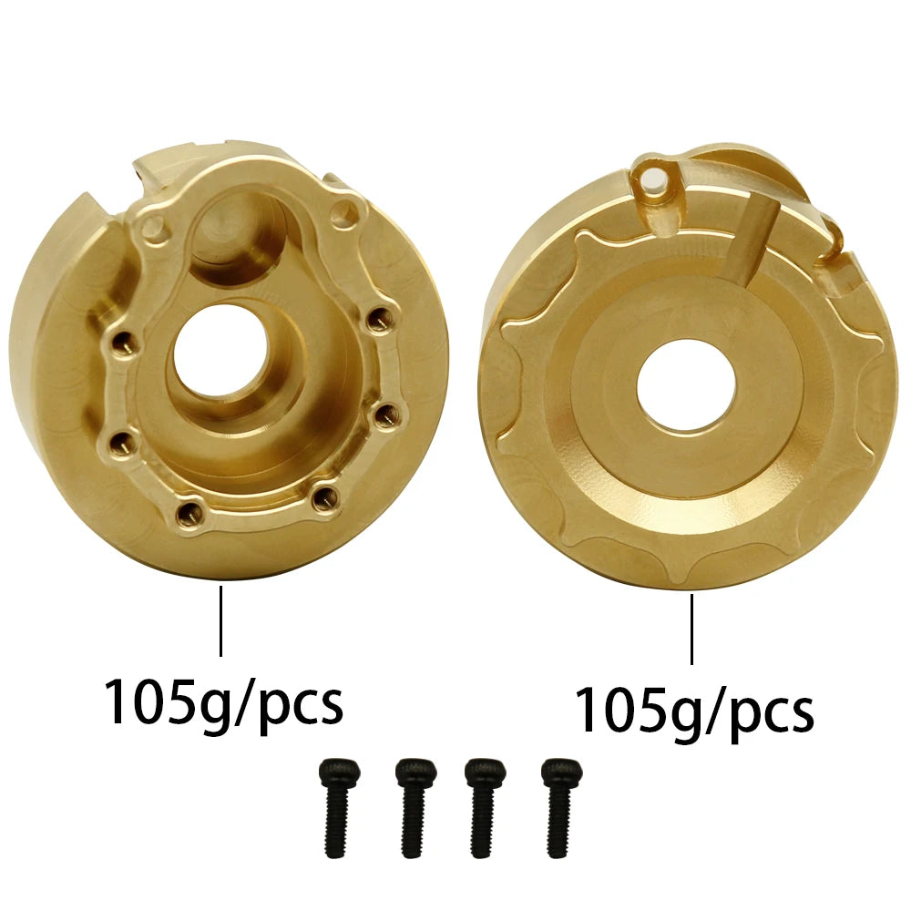 Brass Axle Mount Portal Drive Housing for 1/10 RC Traxxas Crawler TRX4 TRX6