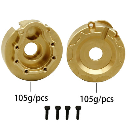 Brass Axle Mount Portal Drive Housing for 1/10 RC Traxxas Crawler TRX4 TRX6