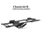 Carbon LCG Chassis Kit Delrin Skid Plate 1/10 RC Crawler Capra SCX10 II Comp