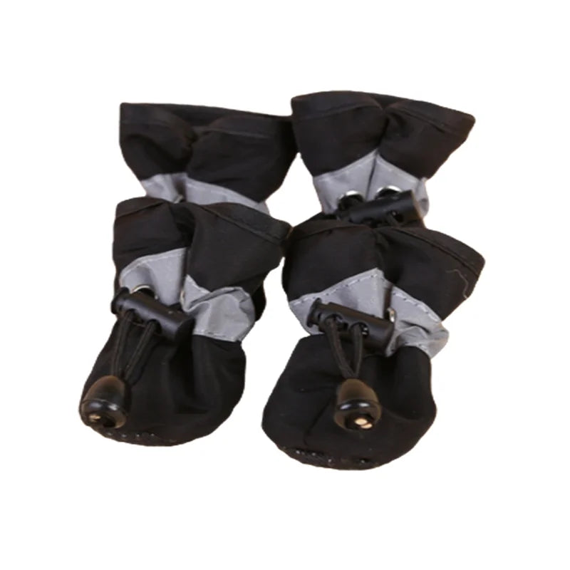 4Pcs Waterproof Pet Dog Shoes Anti-Slip Rain Boots for Small Dogs