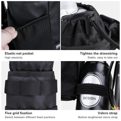 Rhinowalk Insulated Bicycle Water Bottle Carrier Handlebar Pouch 1pc/2pcs Options