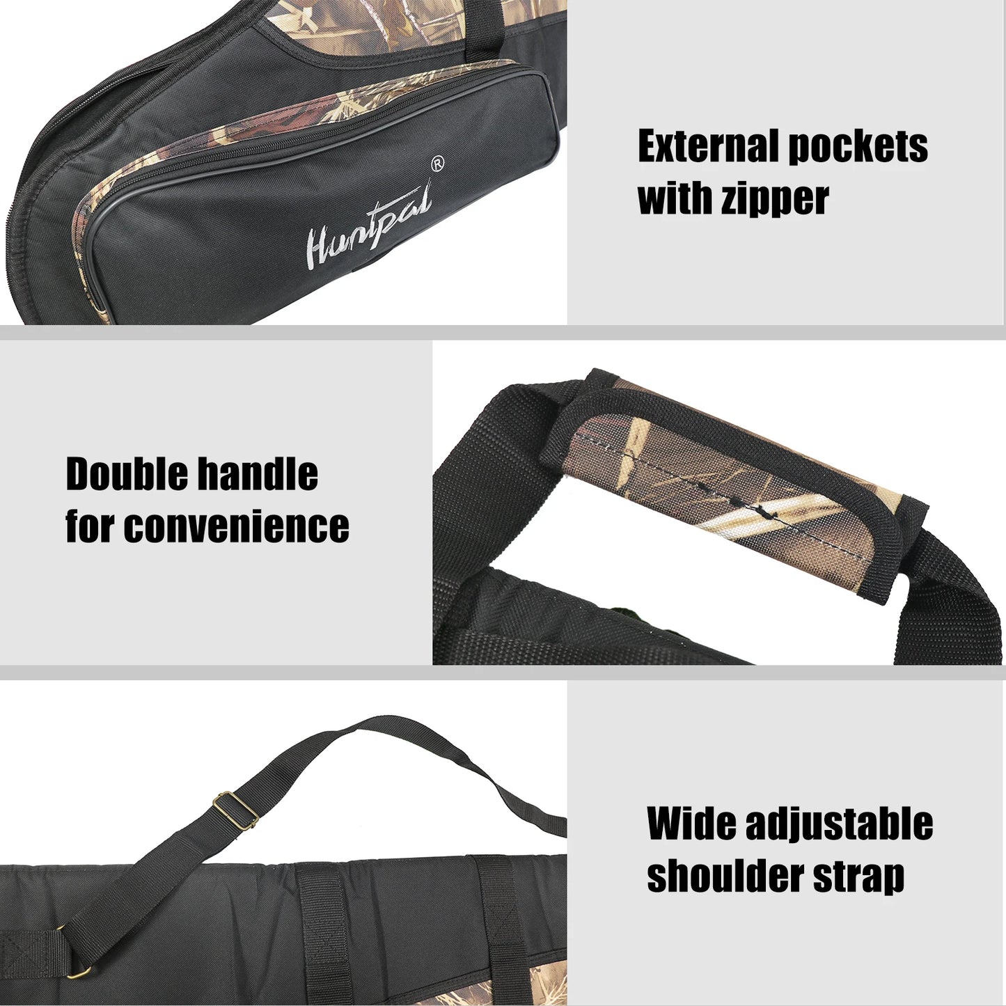 Rifle Case Tactical Waterproof Padded Double Backpack Gun Bag for Outdoors