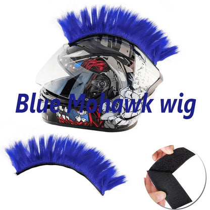 Creative Personality Motorcycle Electric Helmet Decoration Mohawk Wig Hair Motorbike Helmet Accessories Stickers Cosplay Styling-EXPROTAS