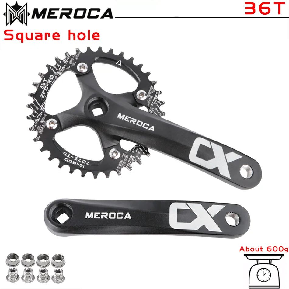 104BCD MTB Crankset 170mm Aluminum Square Taper 32T-42T Chainring