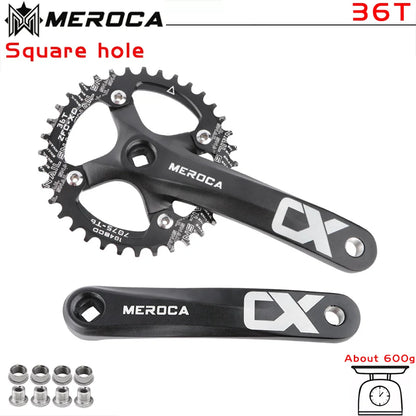 104BCD MTB Crankset 170mm Aluminum Square Taper 32T-42T Chainring