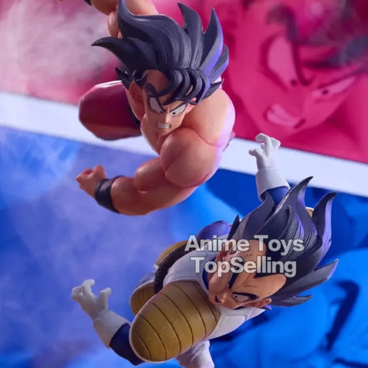 23cm/9.05in Anime Dragon Ball Z Figure Goku Vs Vegeta Figure Goku Figure PVC Vegeta Collectible Model Toys Gifts-EXPROTAS