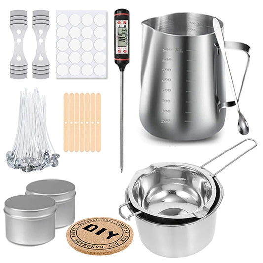 Stainless Steel Wax Melting Pot DIY Candle Making Supplies for Beginners