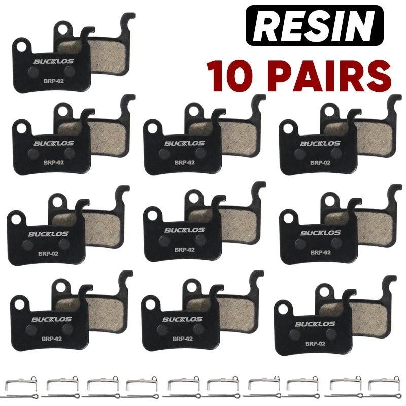 Resin Disc Brake Pads BUCKLOS for Shimano A01S M07 M535 MTB Road Bike