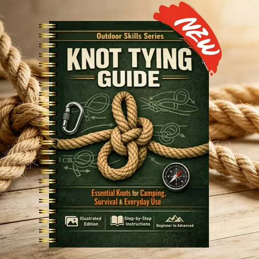 40 Page Illustrated Outdoor Survival Knot Guide for Camping Hiking