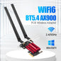 EXPROTAS WiFi Adapter USB Card 900Mbps Bluetooth 5.4 for Desktop Win 10/11