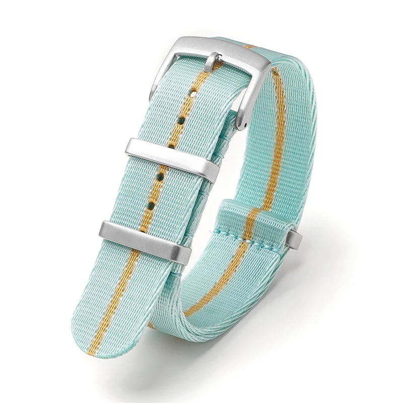 Nylon Watch Strap 24mm for Omega Seiko Mens Canvas Sport Band