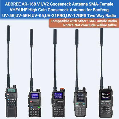 Tactical Antenna SMA-Female for Baofeng UV-5R VHF UHF Dual Band Foldable