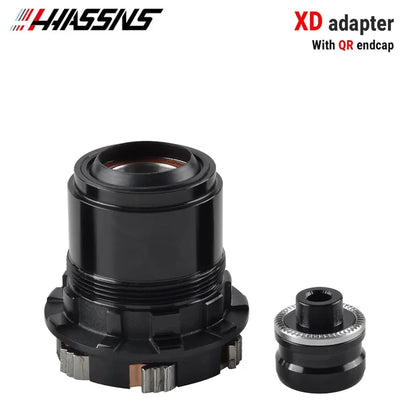 HASSNS PRO7 HG/XD/MS Hub Adapter, QR/THRU Endcap for 135x10/142x12 Bicycle Hub Body