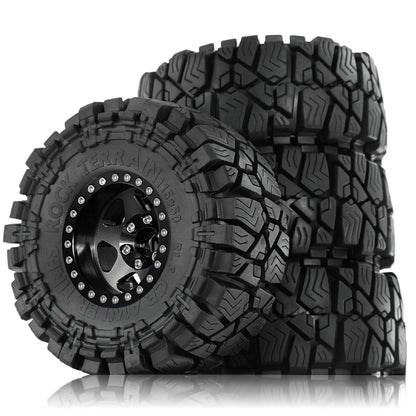 1.9 Inch Wheels and Mud Tires for SCX10 TRX6 Gen7 Gen8 RC Crawler