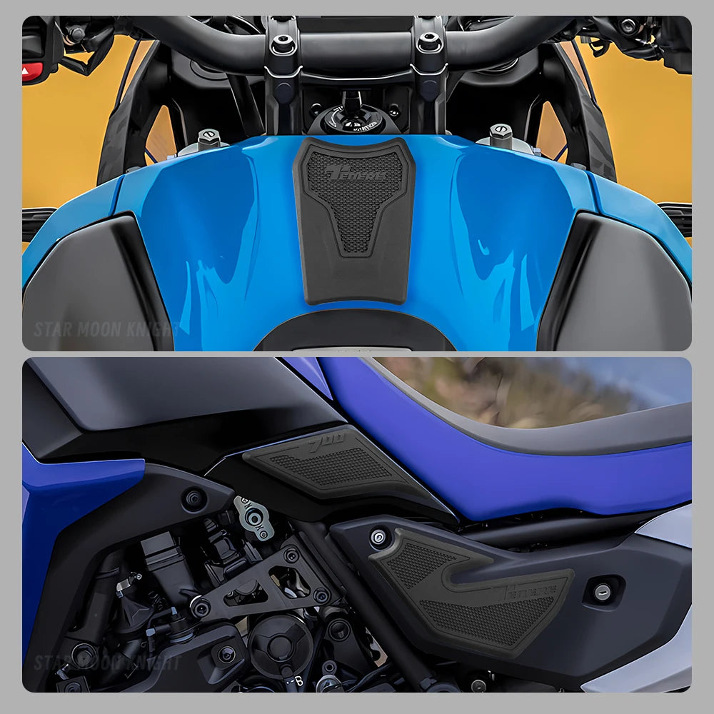 For Yamaha Tenere 700 Tank Pad Knee Grip Protector Decal Set 2025