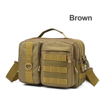 Mens Tactical Shoulder Bag Sling Backpack Molle Outdoor Travel Hiking