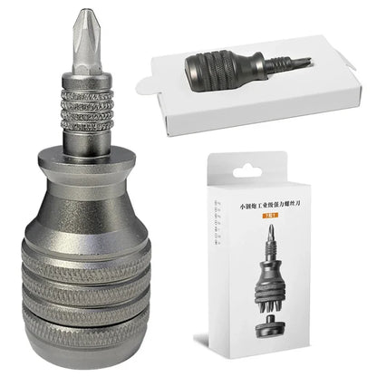 Precision Aluminum Alloy Handle for 1/4" Hex Bits Mini Screwdriver Holder Tool