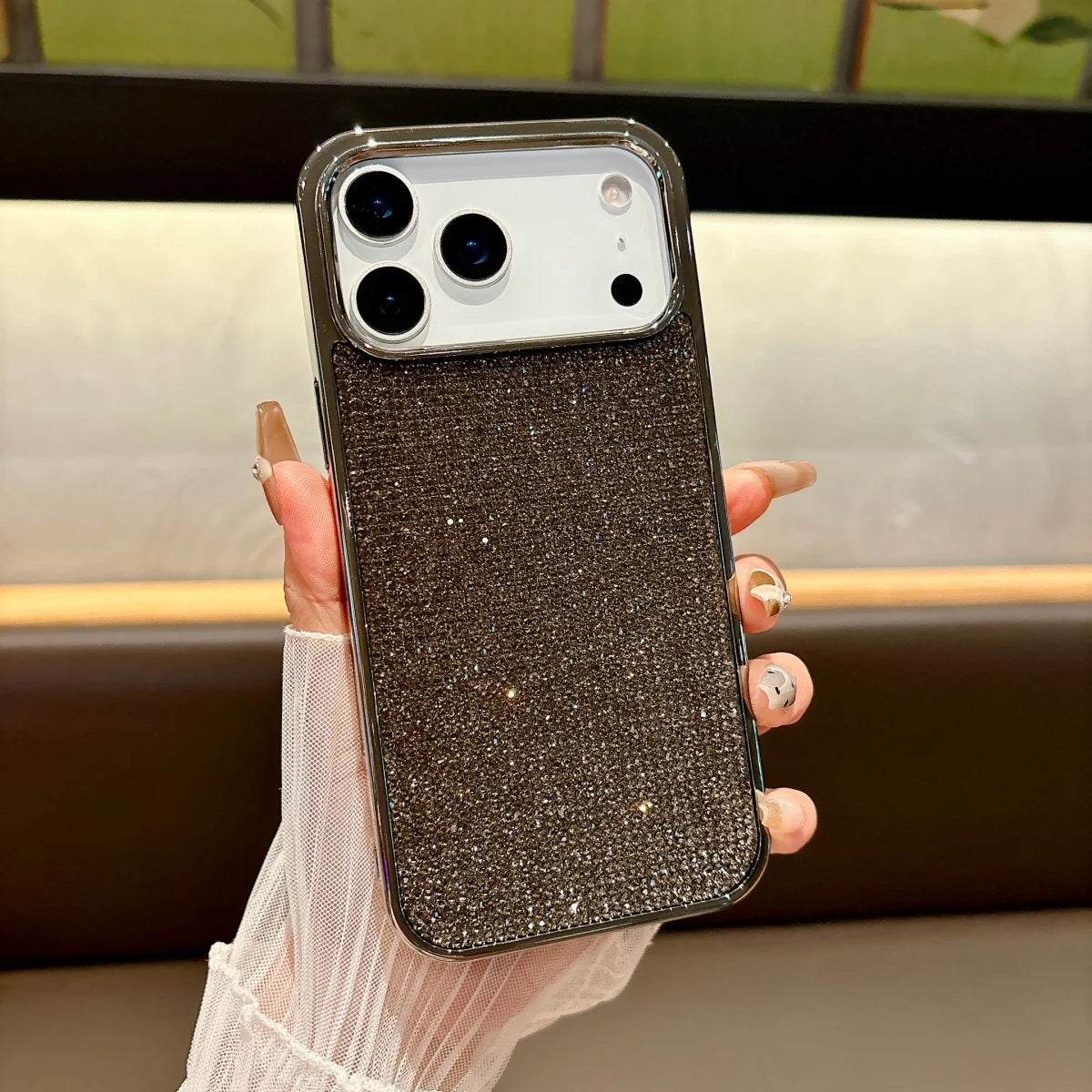 Glitter Starry Sky Diamond Case for iPhone 11-17 Air Pro Max Plus Shockproof