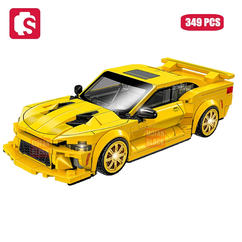 SEMBO BLOCK City Famous Technical Sports Car Supercar Model Building Blocks Vehicle Toy Gift