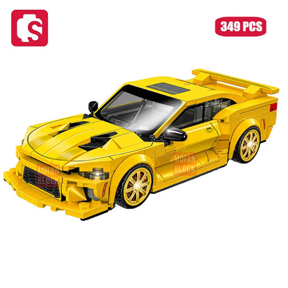 SEMBO BLOCK City Famous Technical Sports Car Supercar Model Building Blocks Vehicle Toy Gift