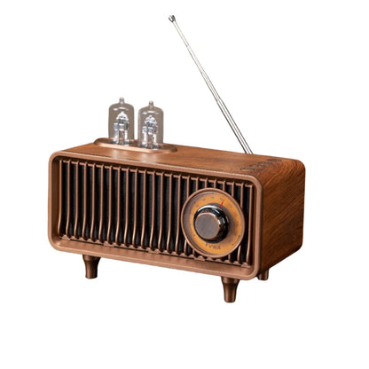 Portable Bluetooth Speaker Retro FM Radio Mini Subwoofer USB Audio Docks