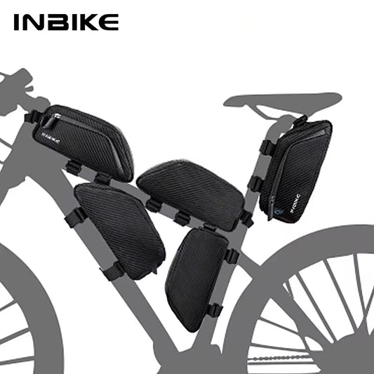 INBIKE Waterproof Top Tube Bag Bike Front Frame Storage for MTB Road