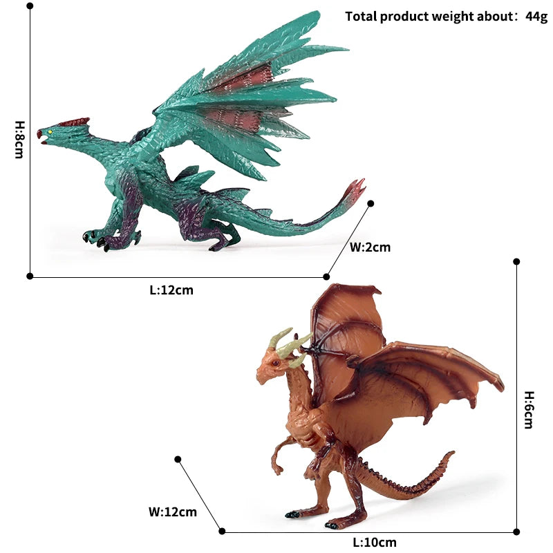 Oenux Fantasy Creature PVC Figure Dragon Phoenix Dinosaur Animal Model - EXPROTAS