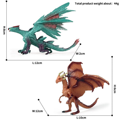 Oenux Fantasy Creature PVC Figure Dragon Phoenix Dinosaur Animal Model - EXPROTAS