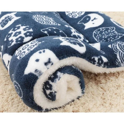 Warm Pet Blanket Pad Fleece Mat Soft Dog Cat Bed Cushion