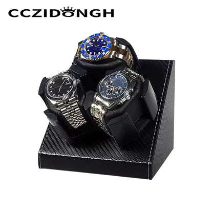 Utomatic Watch Box Winder for Mechanical Watches Desktop Storage 20x19cm
