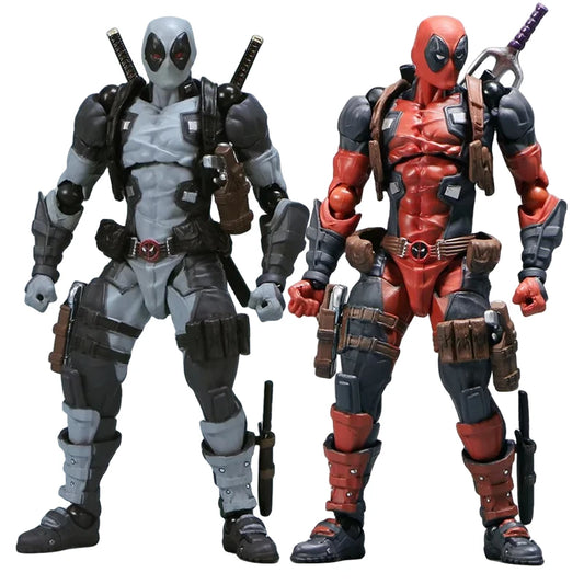 AMAZING YAMAGUCHI Deadpool 2.0 Grey Action Figure Mutants Joint Movable KAIYODO Wade SHF Model Movie Toys for Kids Gift-EXPROTAS
