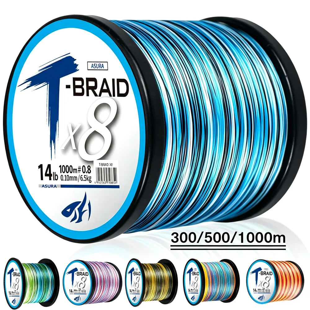 Braid Fishing Line 300-1000M PE 8 Strands Braided Carp Fishing