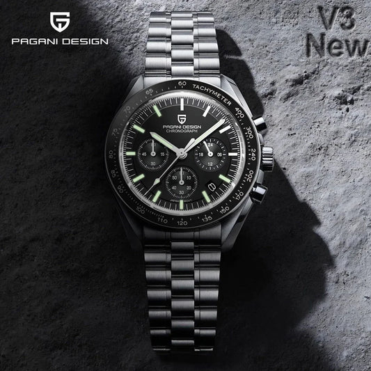 PAGANI DESIGN 2024 New Men's Watches Top Luxury Quartz Watch For Men Auto Date Speed Chronograph AR Sapphire Mirror Wrist watch-EXPROTAS