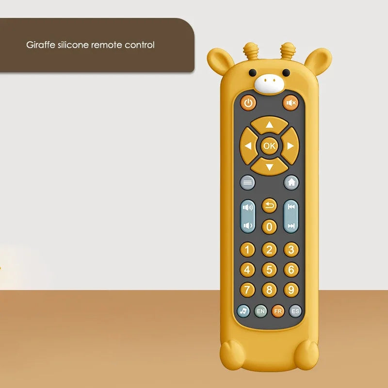 Tv Remote Control Toy for Baby with Music and Light Educational Infant Toy