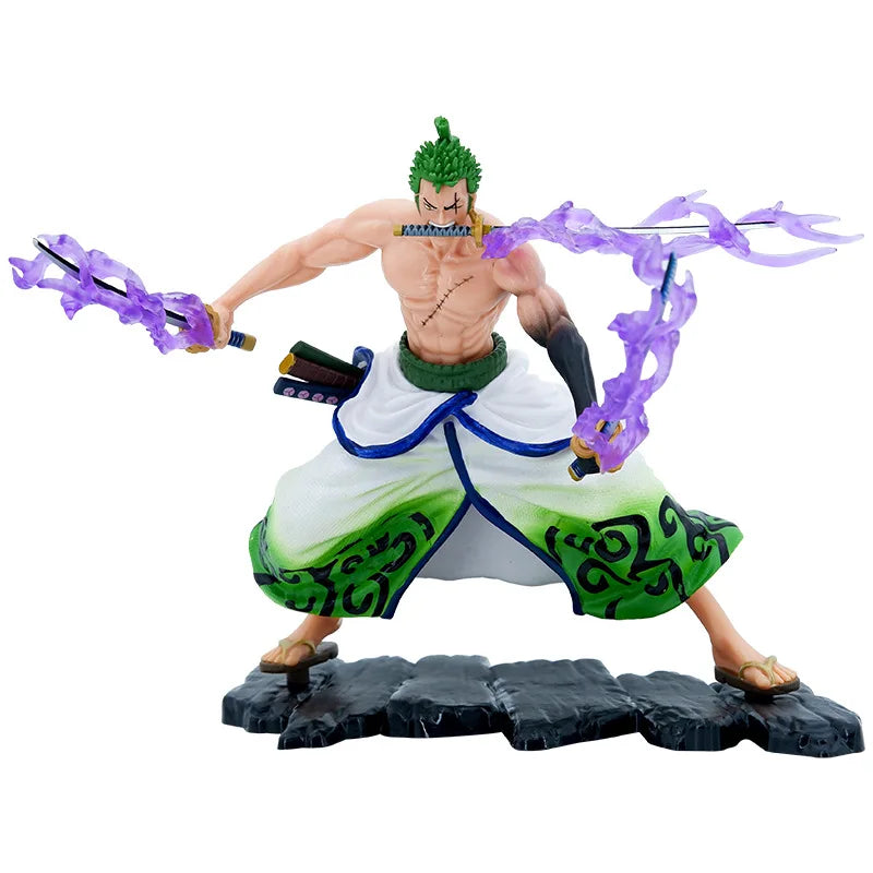17CM Anime One Piece Figure Roronoa Zoro Action Figures PVC Statue Zoro Figurine Collection Model Toys For Children  Gifts-EXPROTAS