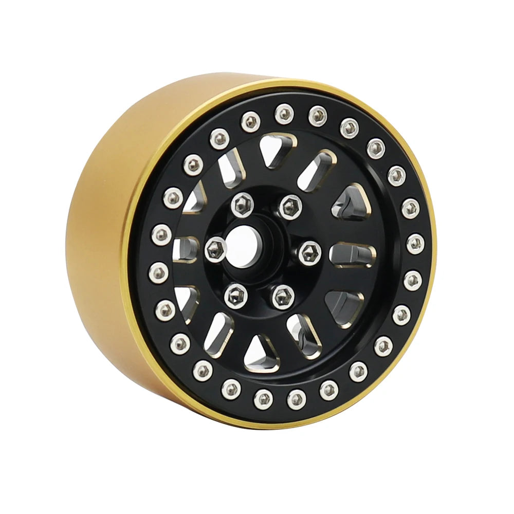 240g Brass 1.9" Beadlock Wheel Rim for 1/10 RC Crawler TRX4 TRX6 Axial SCX10 III - EXPROTAS