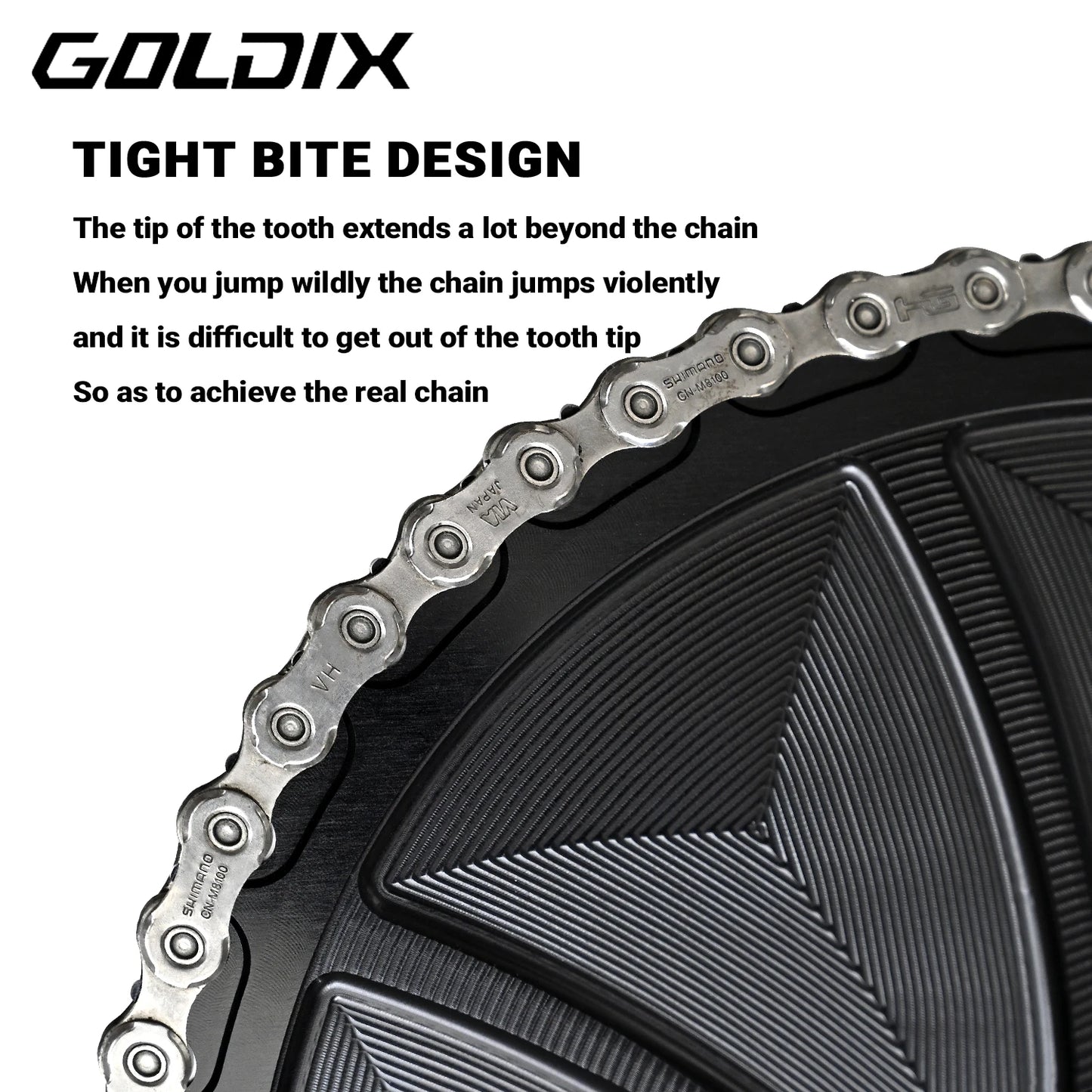 GOLDIX 8-Bolt AERO Chainring Narrow Wide CNC for SRAM 8-Bolt Crankset