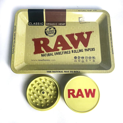 60mm Plastic Herb Grinder 2 Layer Spice Crusher with Metal Tobacco Rolling Tray