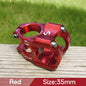 Bike Stem 35mm Adjustable MTB Riser 31.8mm Alloy Handlebar Short