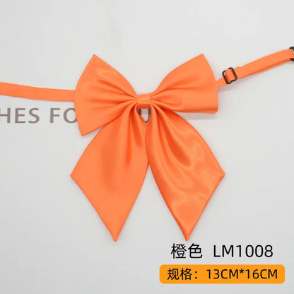 Women Butterfly Bow Ties Solid Silk Necktie Formal Accessory for Events