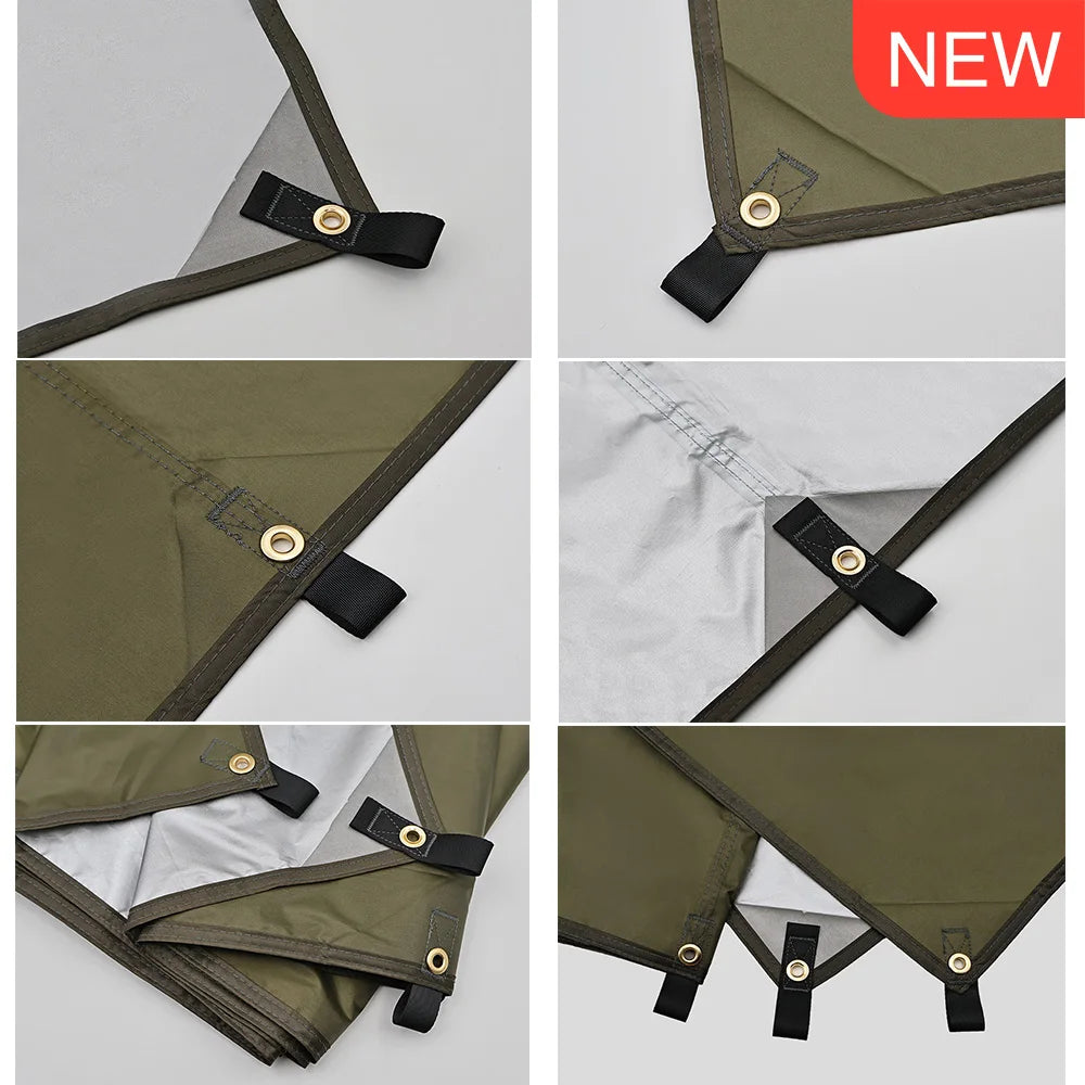 Waterproof Camping Tarp Awning Sun Shelter for Hiking Backpacking