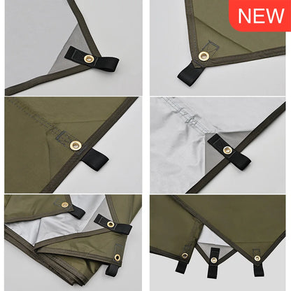 Waterproof Camping Tarp Awning Sun Shelter for Hiking Backpacking