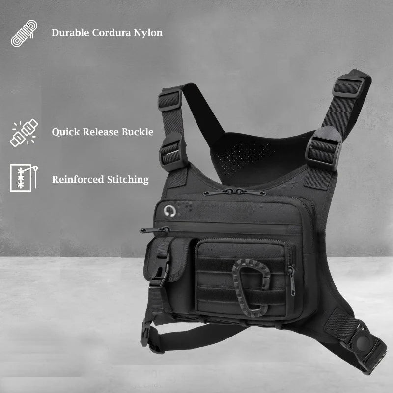 Tactical Chest Bag for Running Cycling EDC Men Women Outdoor Vest Rig
